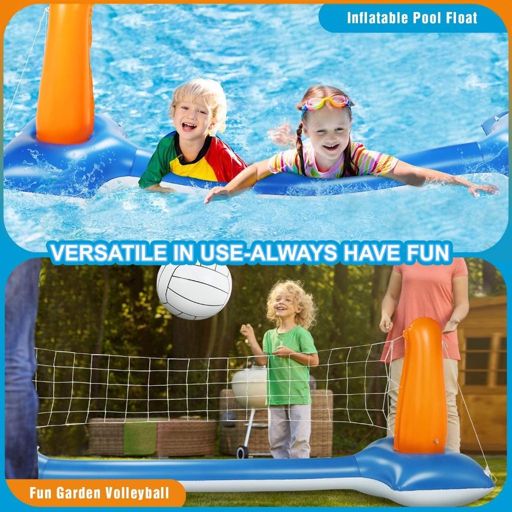 Inflatable Volleyball Set Pool Float Set - Picture 2 of 5